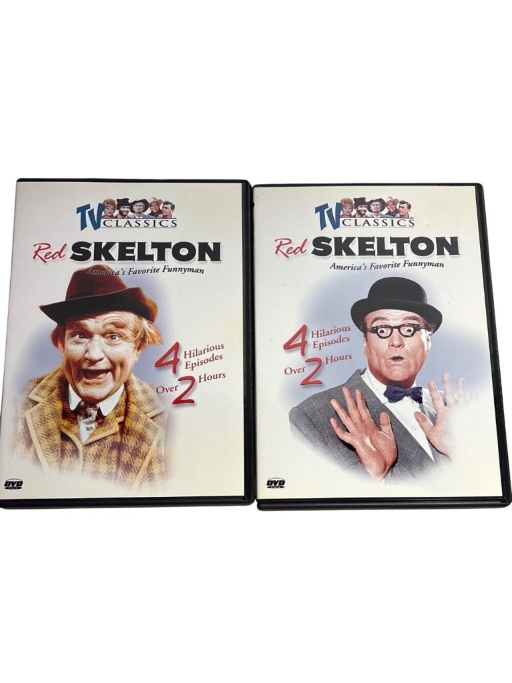 Red Skelton DVD Set of 2 TV Classics 8 Hilarious Episodes Over 6 Hours